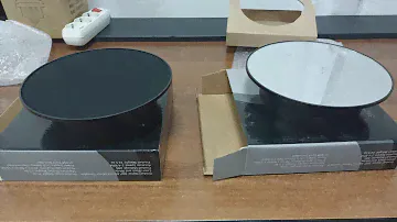 Вращающаяся подставка круглая D20 см, зеркальная