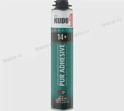 Пена-клей KUDO PUR ADHESIVE PROFF 14+ для теплоизоляции KUPP10UAPS